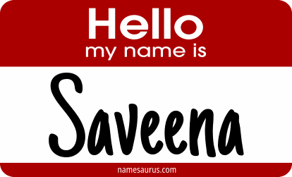 Hello my name is Saveena png download