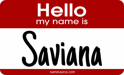 Hello my name is Saviana png download
