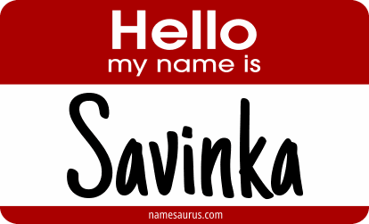 Hello my name is Savinka png download