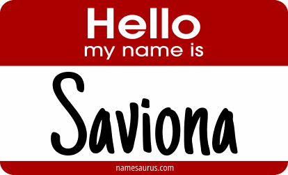 Hello my name is Saviona png download