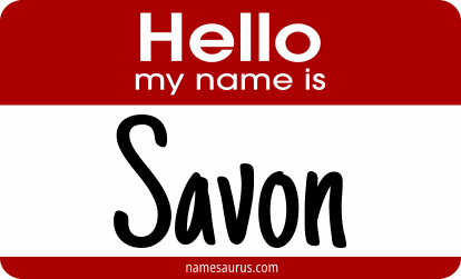 Hello my name is Savon png download