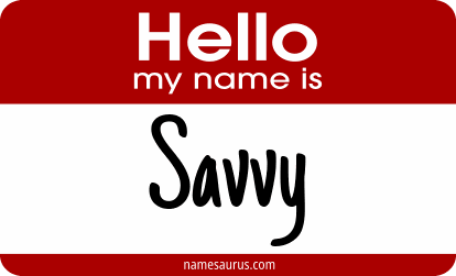 Hello my name is Savvy png download