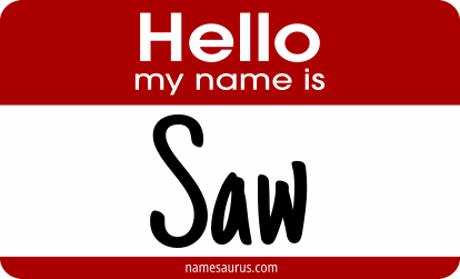 Hello my name is Saw png download