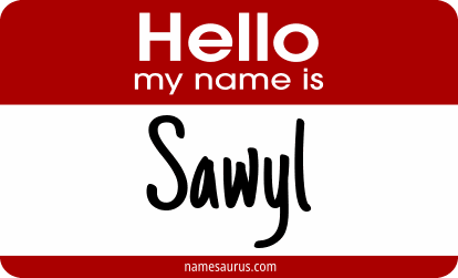 Hello my name is Sawyl png download