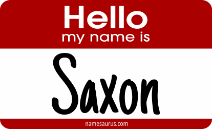 Hello my name is Saxon png download
