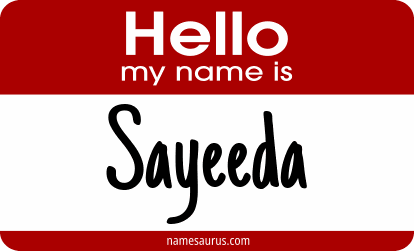 Hello my name is Sayeeda png download