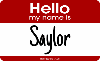 Hello my name is Saylor png download