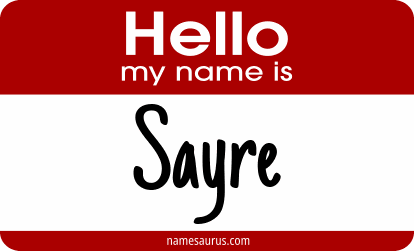 Hello my name is Sayre png download