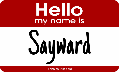 Hello my name is Sayward png download