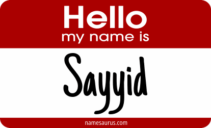 Hello my name is Sayyid png download