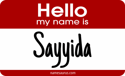 Hello my name is Sayyida png download