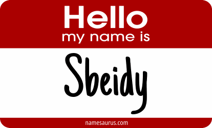 Hello my name is Sbeidy png download