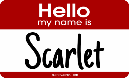 Hello my name is Scarlet png download