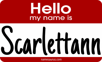 Hello my name is Scarlettann png download