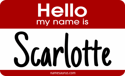 Hello my name is Scarlotte png download