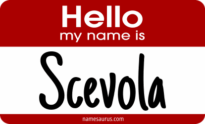 Hello my name is Scevola png download