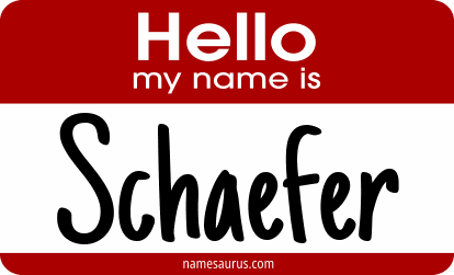 Hello my name is Schaefer png download