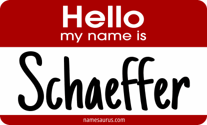 Hello my name is Schaeffer png download