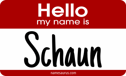 Hello my name is Schaun png download