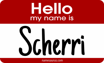 Hello my name is Scherri png download