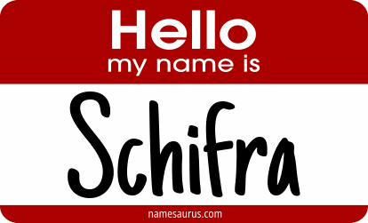 Hello my name is Schifra png download