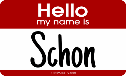 Hello my name is Schon png download
