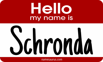 Hello my name is Schronda png download