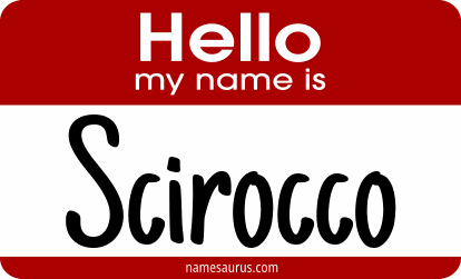 Hello my name is Scirocco png download
