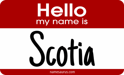 Hello my name is Scotia png download