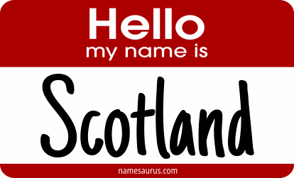 Hello my name is Scotland png download