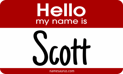 Hello my name is Scott png download