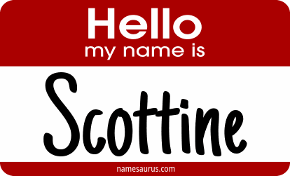 Hello my name is Scottine png download
