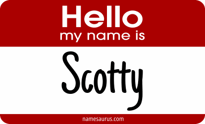 Hello my name is Scotty png download