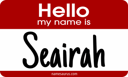 Hello my name is Seairah png download