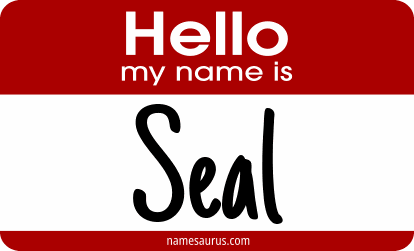 Hello my name is Seal png download
