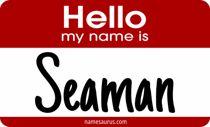 Hello my name is Seaman png download