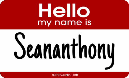 Hello my name is Seananthony png download