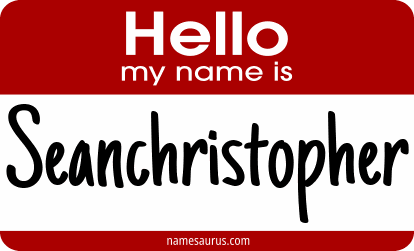Hello my name is Seanchristopher png download