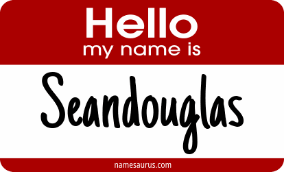 Hello my name is Seandouglas png download