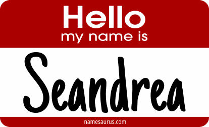 Hello my name is Seandrea png download