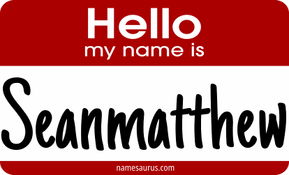 Hello my name is Seanmatthew png download