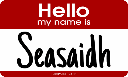 Hello my name is Seasaidh png download