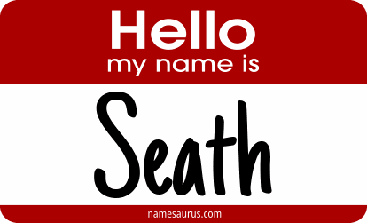 Hello my name is Seath png download