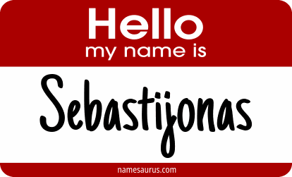Hello my name is Sebastijonas png download