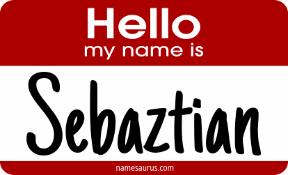 Hello my name is Sebaztian png download