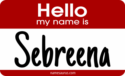 Hello my name is Sebreena png download