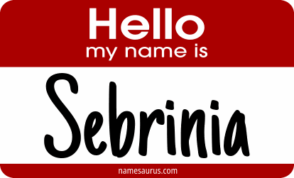 Hello my name is Sebrinia png download