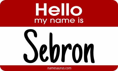 Hello my name is Sebron png download