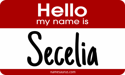 Hello my name is Secelia png download