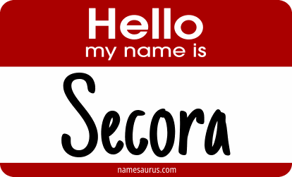 Hello my name is Secora png download